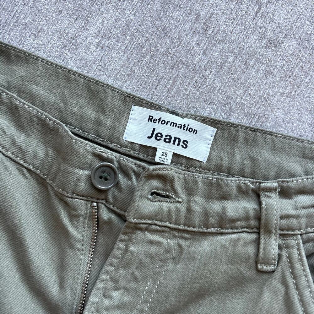 Reformation Olive Cargo Pants - Picture 4 of 6